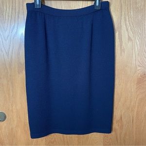 St. John Collection wool Skirt, navy blue, women’s size 8P